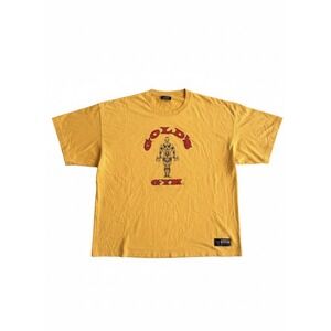 Vintage Golds Gym Mens T-Shirt Sz 3XL Yellow/Red Pasadena CA Bodybuilding Cotton